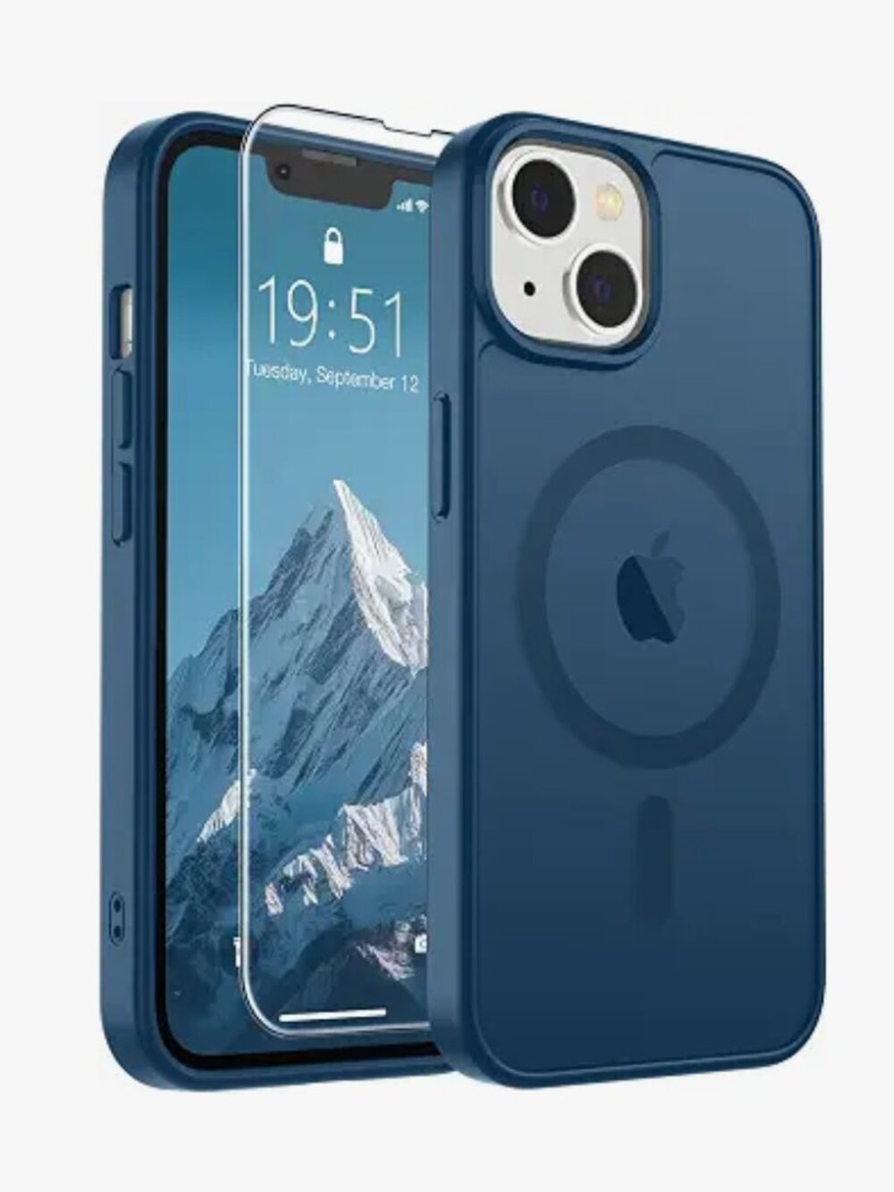 NEW SUPFINE Magnetic iPhone 13/14 Case – Navy Blue